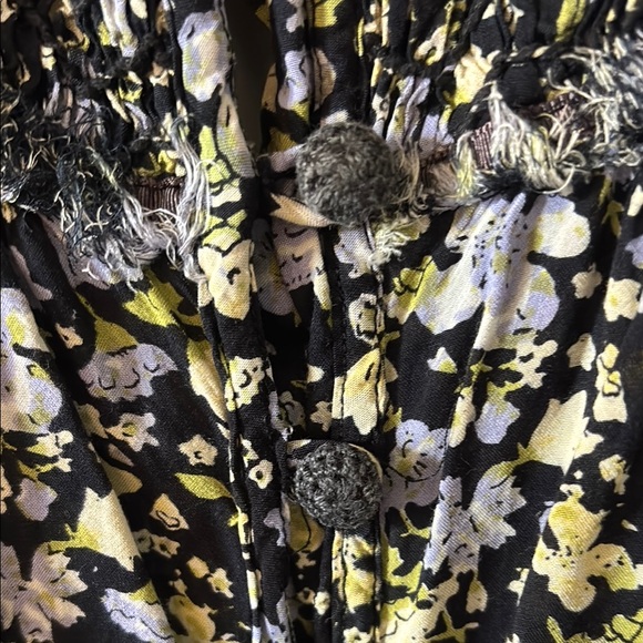 Free People Floral Maxi Dress - Black and White - Picture 3 of 6